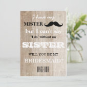 Bent u mijn bruidsmeisje? kaart (Staand voorkant)