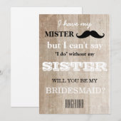 Bent u mijn bruidsmeisje? kaart (Voorkant / Achterkant)