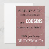 Bent u mijn bruidsmeisje? kaart (Voorkant / Achterkant)