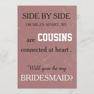 Bent u mijn bruidsmeisje? kaart