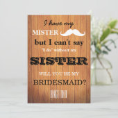 Bent u mijn bruidsmeisje? kaart (Staand voorkant)