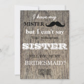 Bent u mijn bruidsmeisje? kaart (Voorkant)