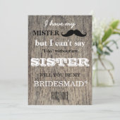 Bent u mijn bruidsmeisje? kaart (Staand voorkant)