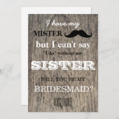 Bent u mijn bruidsmeisje? kaart (Voorkant / Achterkant)