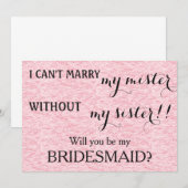 Bent u mijn bruidsmeisje? kaart (Voorkant / Achterkant)