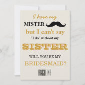 Bent u mijn bruidsmeisje? kaart (Voorkant)