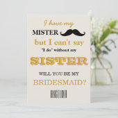 Bent u mijn bruidsmeisje? kaart (Staand voorkant)