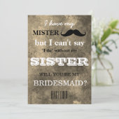 Bent u mijn bruidsmeisje? kaart (Staand voorkant)