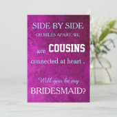 Bent u mijn bruidsmeisje? kaart (Staand voorkant)