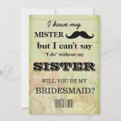 Bent u mijn bruidsmeisje? kaart (Voorkant)
