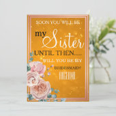 Bent u mijn bruidsmeisje? kaart (Staand voorkant)