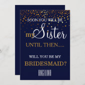 Bent u mijn bruidsmeisje? kaart (Voorkant / Achterkant)