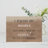 Bent u mijn bruidsmeisje? kaart (Staand voorkant)