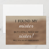 Bent u mijn bruidsmeisje? kaart (Voorkant / Achterkant)