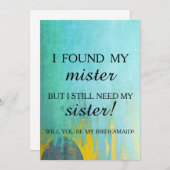 Bent u mijn bruidsmeisje? kaart (Voorkant / Achterkant)