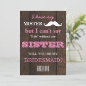Bent u mijn bruidsmeisje? kaart (Staand voorkant)