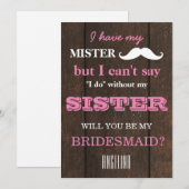 Bent u mijn bruidsmeisje? kaart (Voorkant / Achterkant)