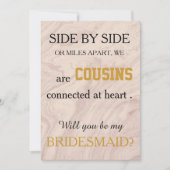 Bent u mijn bruidsmeisje? kaart (Voorkant)