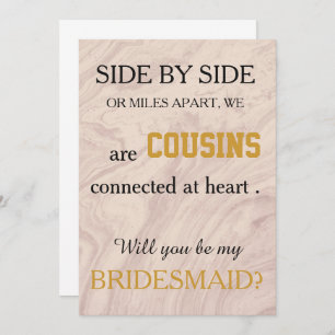 Bent u mijn bruidsmeisje? kaart