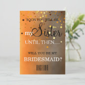 Bent u mijn bruidsmeisje? kaart (Staand voorkant)