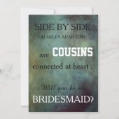 Bent u mijn bruidsmeisje? kaart (Voorkant)