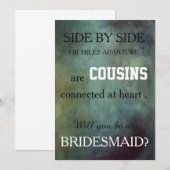 Bent u mijn bruidsmeisje? kaart (Voorkant / Achterkant)