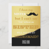 Bent u mijn bruidsmeisje? kaart (Voorkant)