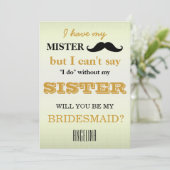 Bent u mijn bruidsmeisje? kaart (Staand voorkant)