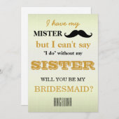 Bent u mijn bruidsmeisje? kaart (Voorkant / Achterkant)