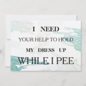 Bent u mijn bruidsmeisje? kaart (Voorkant)