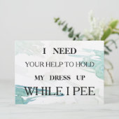 Bent u mijn bruidsmeisje? kaart (Staand voorkant)