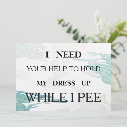 Bent u mijn bruidsmeisje? kaart (Staand voorkant)