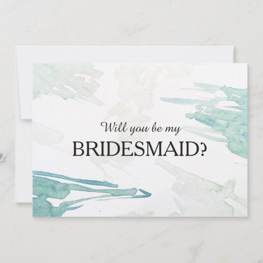 Bent u mijn bruidsmeisje? kaart (Achterkant)