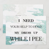 Bent u mijn bruidsmeisje? kaart (Voorkant / Achterkant)