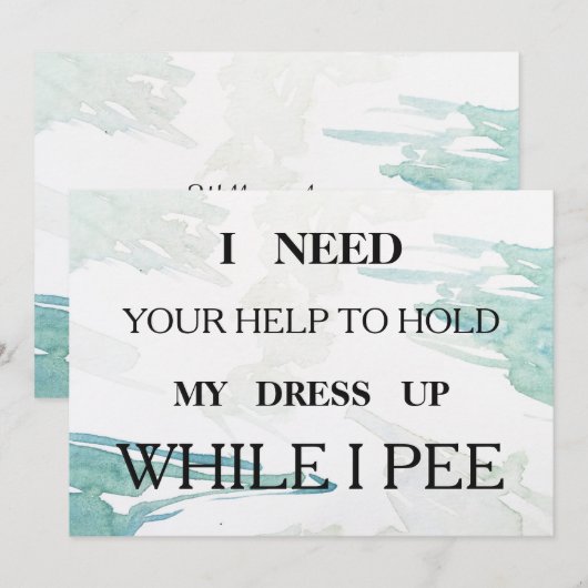 Bent u mijn bruidsmeisje? kaart (Voorkant / Achterkant)