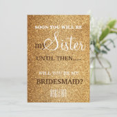 Bent u mijn bruidsmeisje? kaart (Staand voorkant)
