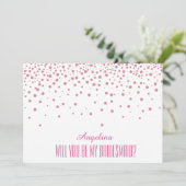 Bent u mijn bruidsmeisje? kaart (Staand voorkant)
