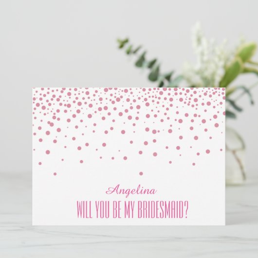 Bent u mijn bruidsmeisje? kaart (Staand voorkant)