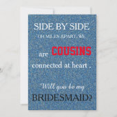 Bent u mijn bruidsmeisje? kaart (Voorkant)