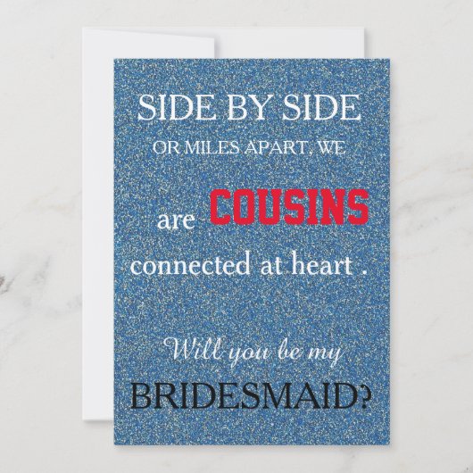 Bent u mijn bruidsmeisje? kaart (Voorkant)