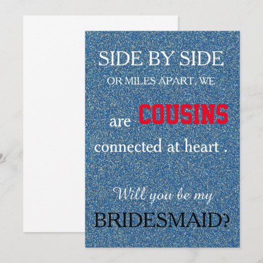 Bent u mijn bruidsmeisje? kaart (Voorkant / Achterkant)