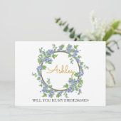 Bent u mijn bruidsmeisje? kaart (Staand voorkant)