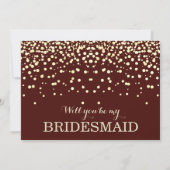 Bent u mijn bruidsmeisje? kaart (Achterkant)