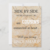 Bent u mijn bruidsmeisje? kaart (Voorkant)