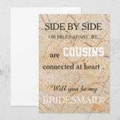 Bent u mijn bruidsmeisje? kaart (Voorkant / Achterkant)