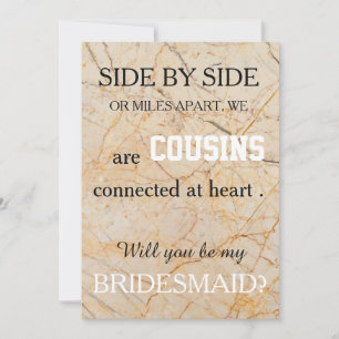 Bent u mijn bruidsmeisje? kaart