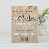 Bent u mijn bruidsmeisje? kaart (Staand voorkant)