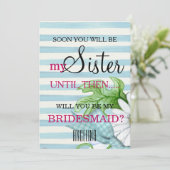 Bent u mijn bruidsmeisje? kaart (Staand voorkant)
