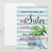 Bent u mijn bruidsmeisje? kaart (Voorkant / Achterkant)