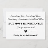 Bent u mijn bruidsmeisje? kaart (Voorkant)